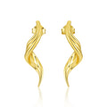 Fashion Irregular Flowing Water 925 Sterling Silver Dangling Earrings