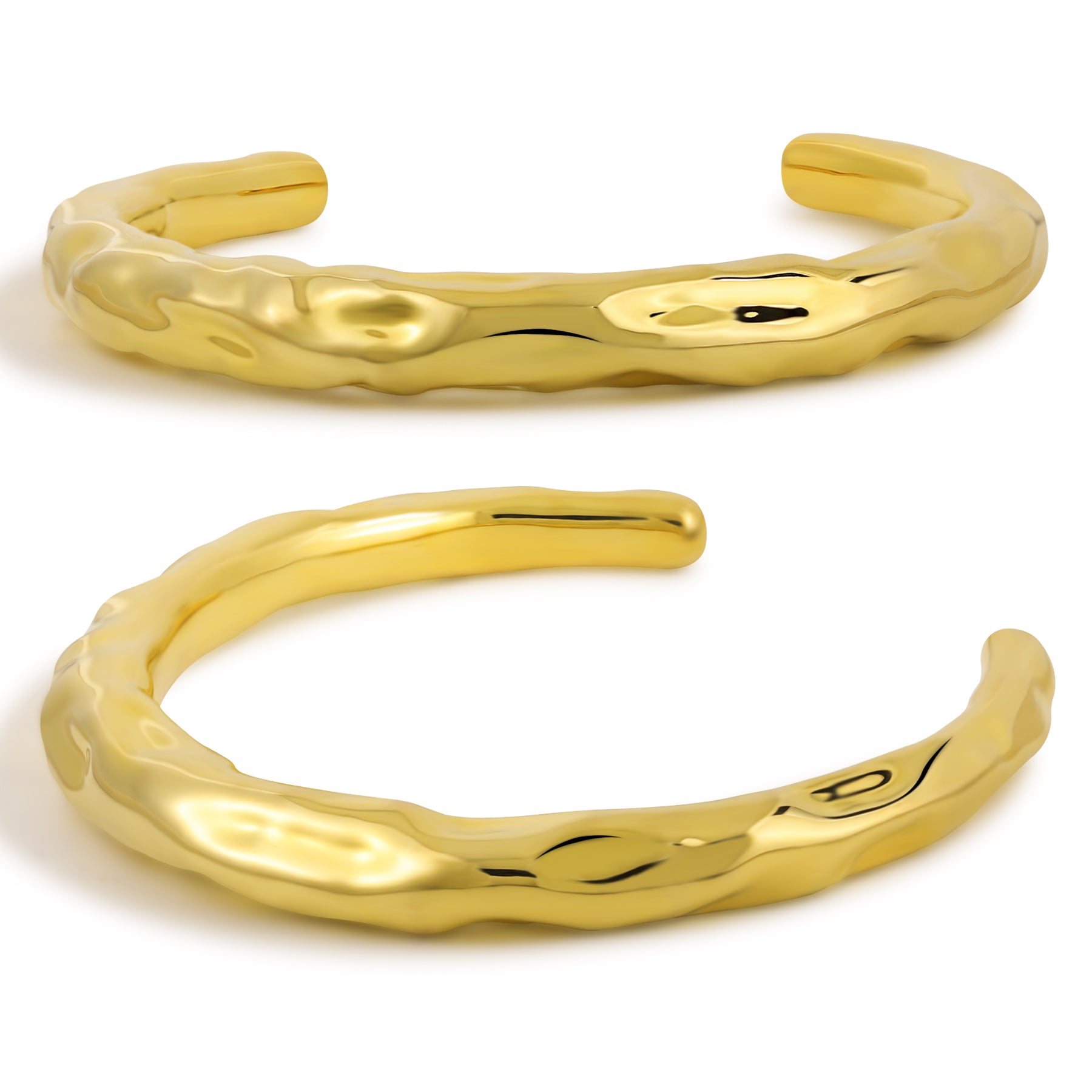 Holiday Irregular 999 Sterling Silver Golden Torque Choker