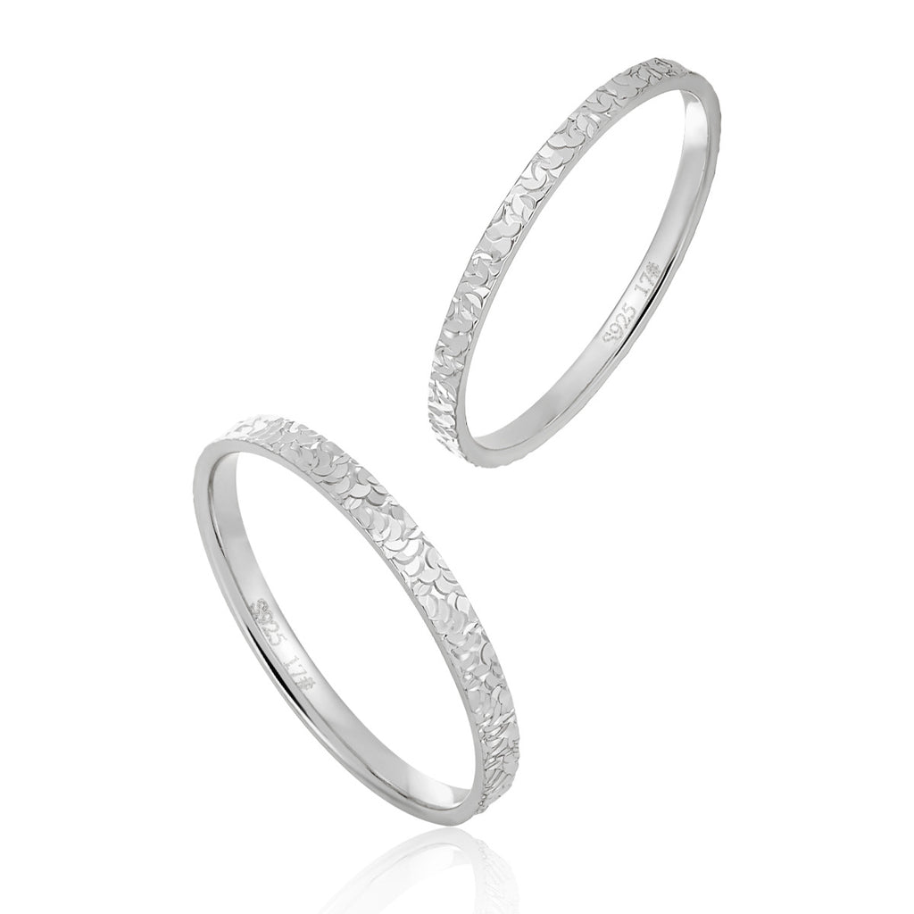 Simple Shining 925 Sterling Silver Adjustable Stacker Ring