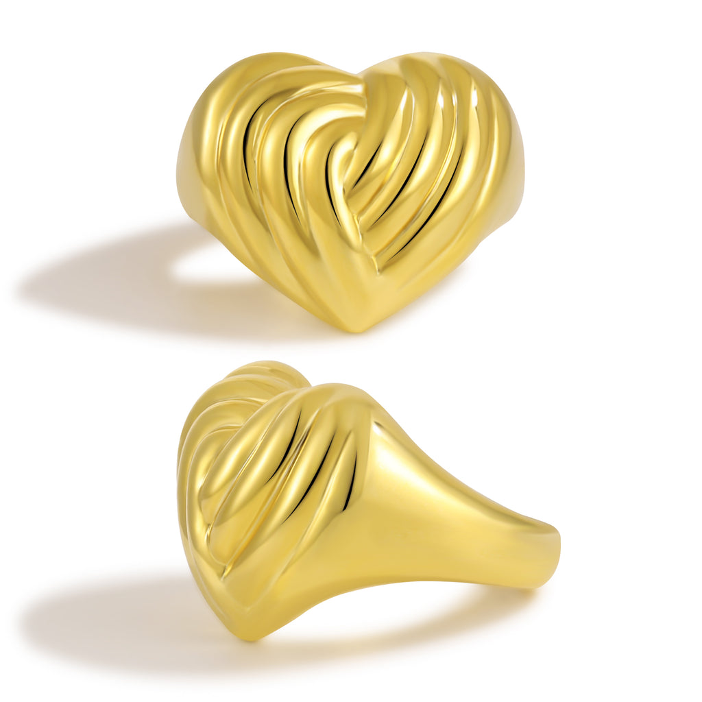 Women Irregular Figure Heart 999 Sterling Silver Stud Earrings