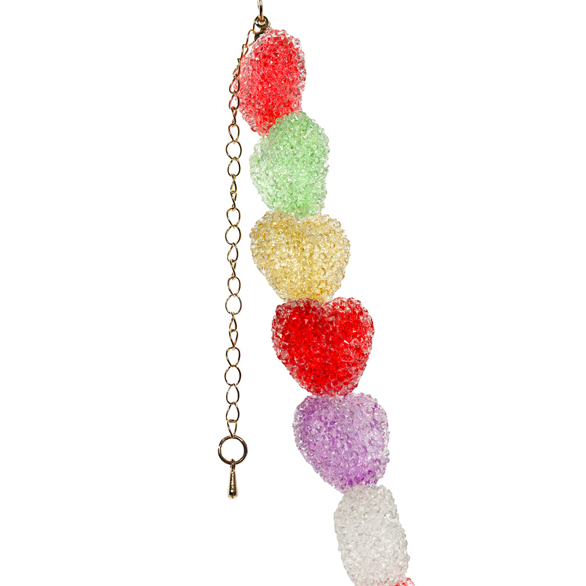 Sweet 925 Sterling Silver Colorful Heart Candy Bracelet