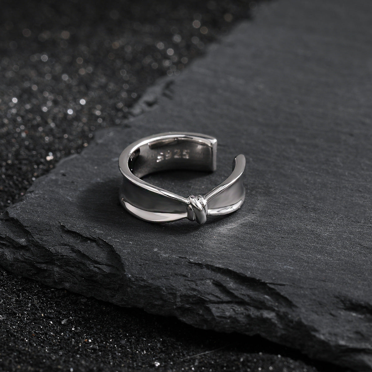 Girl Fashion Knot 925 Sterling Silver Non-Pierced Earring(Single)