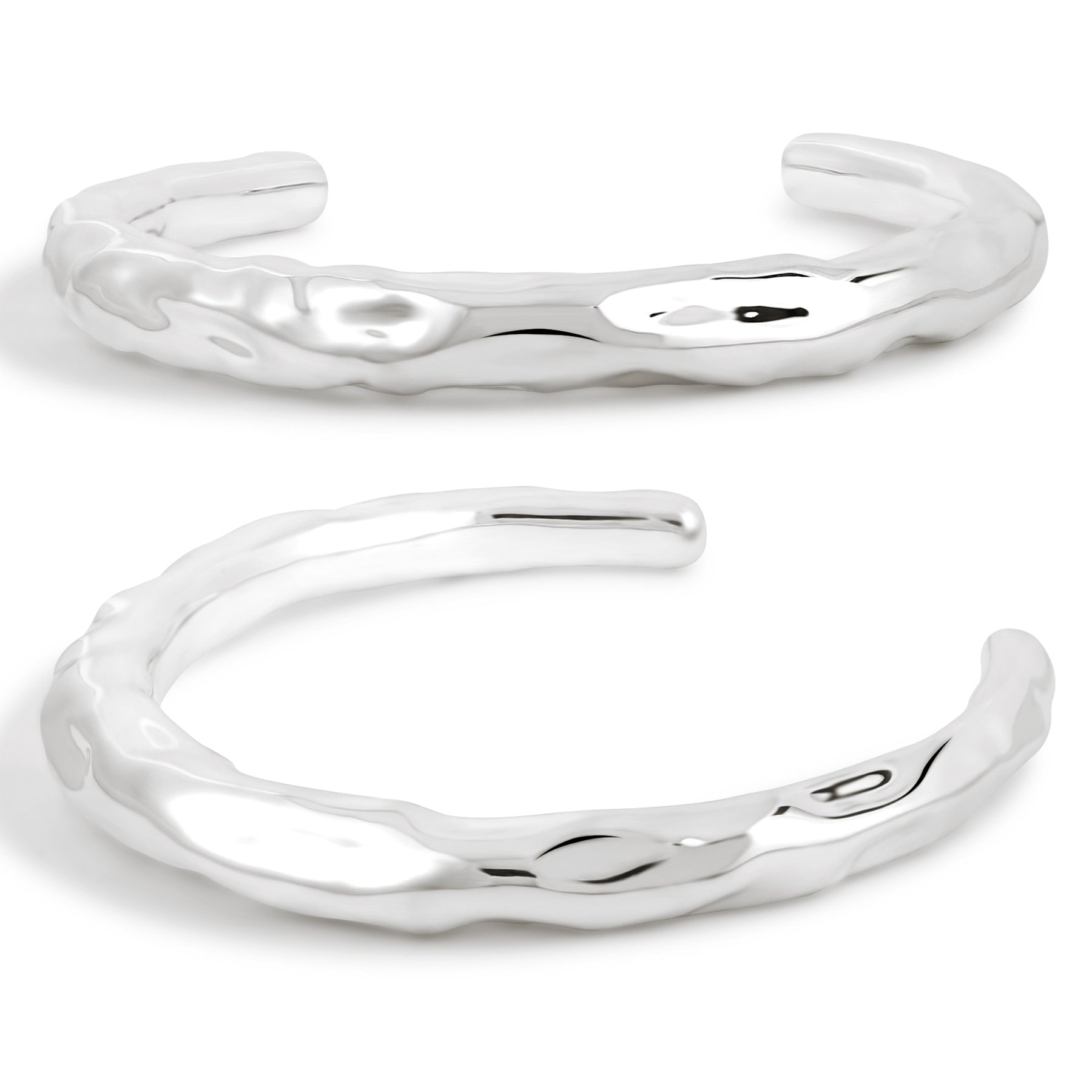 Holiday Irregular 999 Sterling Silver Golden Torque Choker