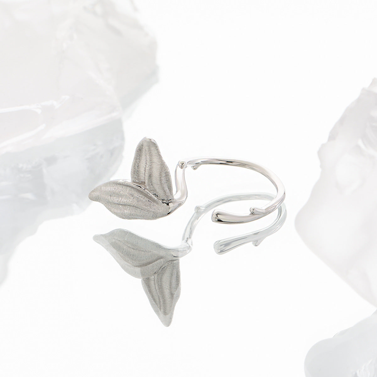 Girl Gift Mermaid Tail 925 Sterling Silver Adjustable Ring