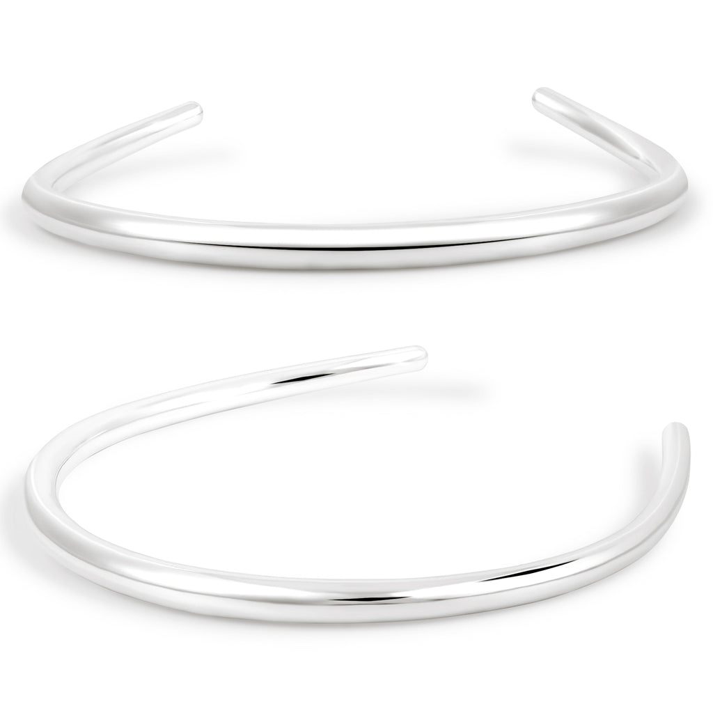 Women Extremely Fine 999 Sterling Silver Golden Torque Choker