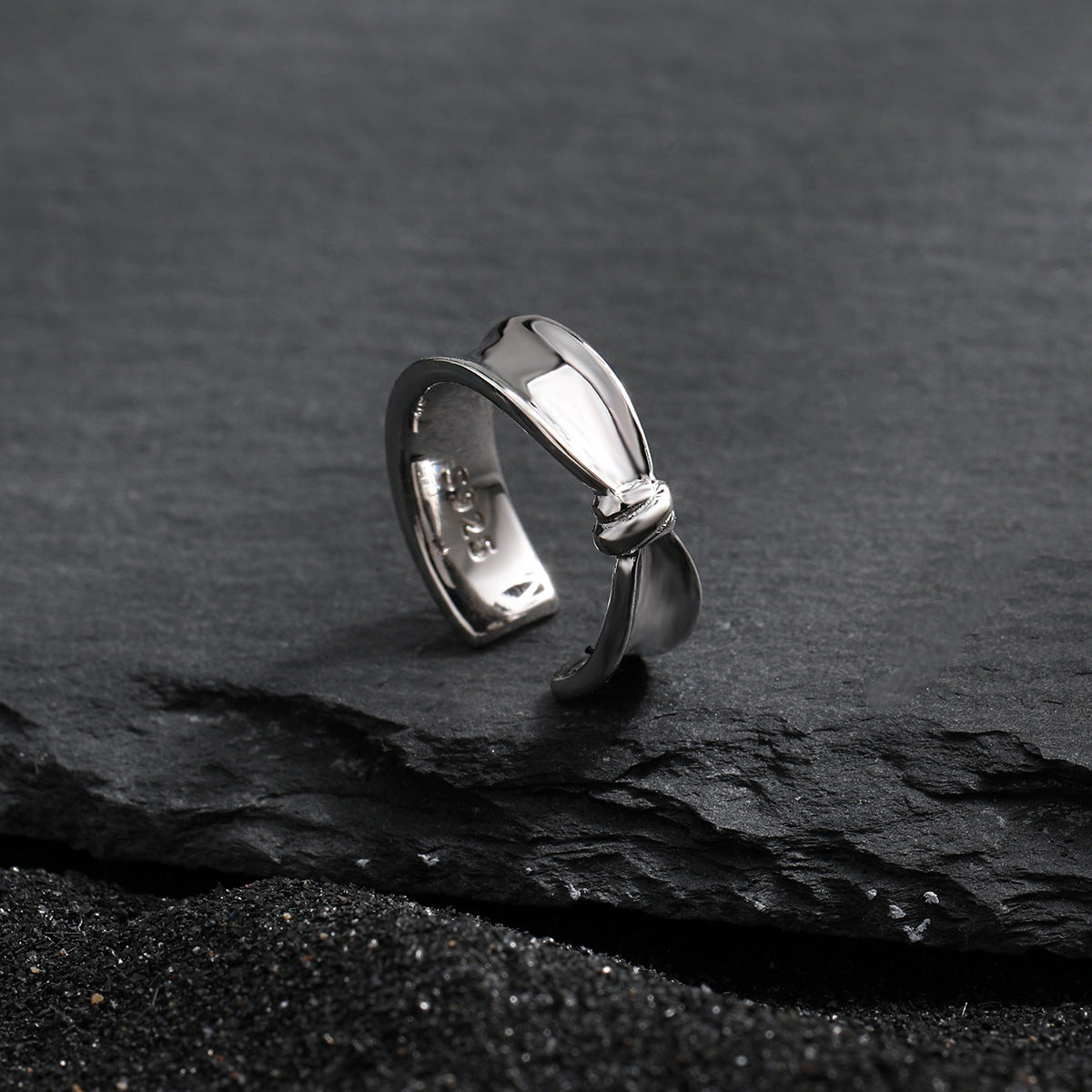 Girl Fashion Knot 925 Sterling Silver Non-Pierced Earring(Single)